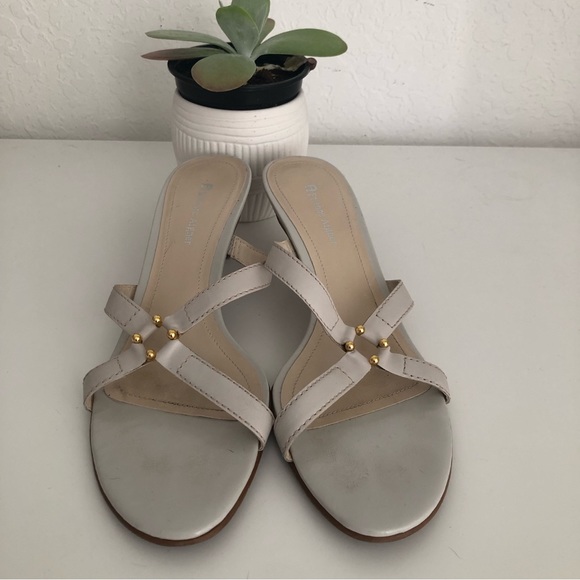 Etienne Aigner E Cross Leather Heels - Picture 2 of 8